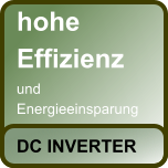 hohe Effizienz und Energieeinsparung  DC INVERTER